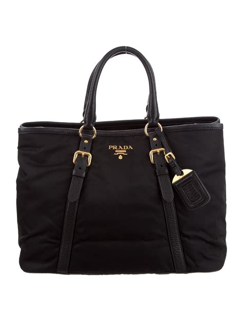 prada tessuto leather handbag